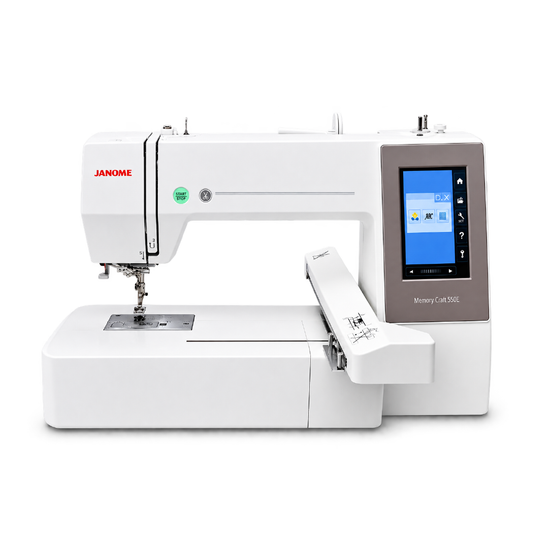 Máquina bordadora Janome Memory Craft 550E para bordado profesional en Ecuador
