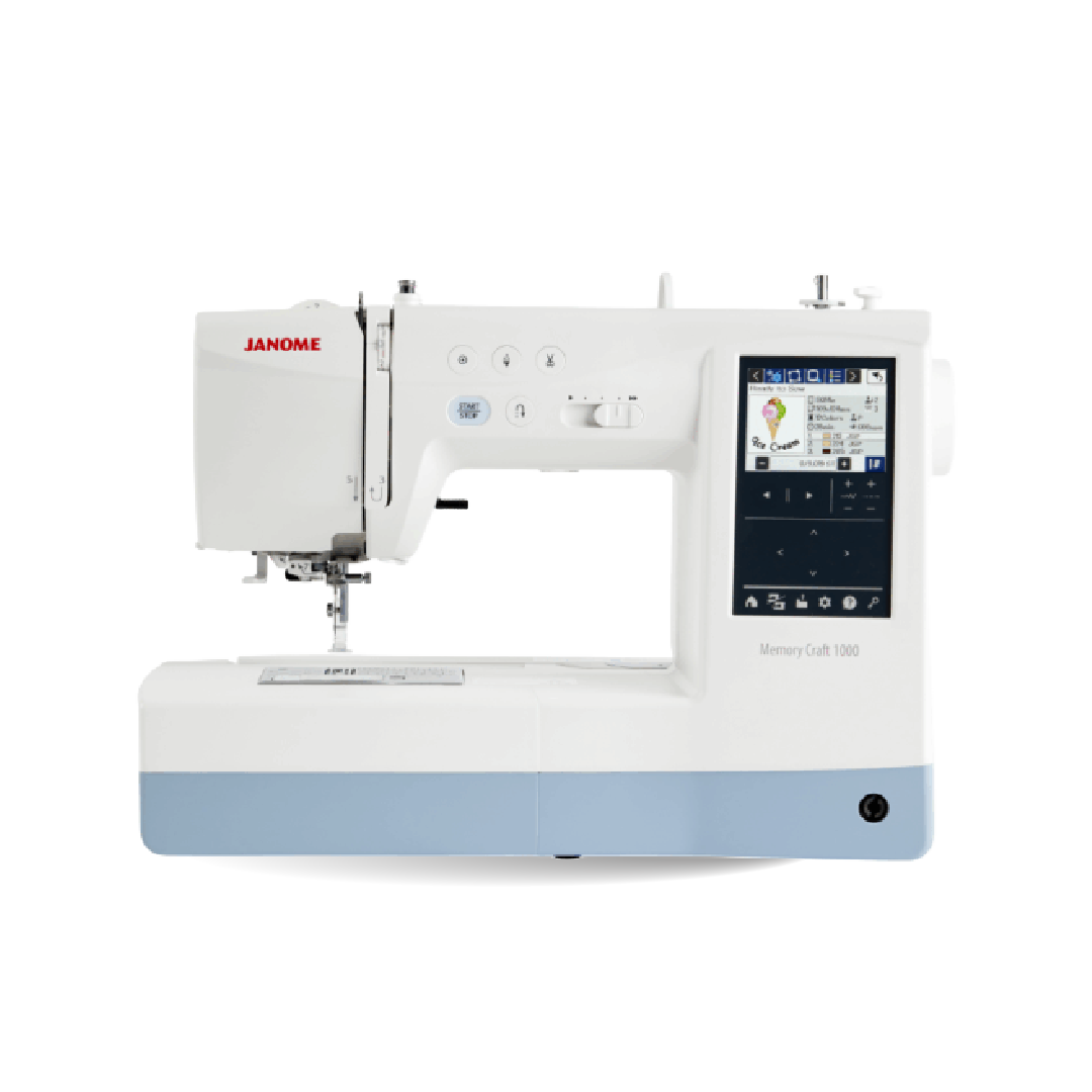 Bordadora doméstica Janome MC-1000 con pantalla táctil