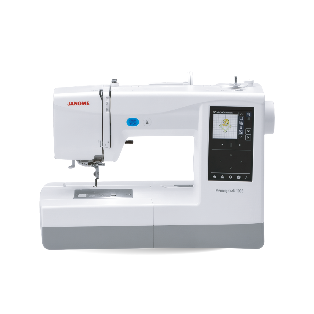 Bordadora doméstica Janome MC-100E con pantalla táctil
