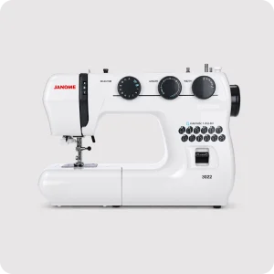 Máquina de coser Janome 3022 mecánica con 22 diseños de puntada