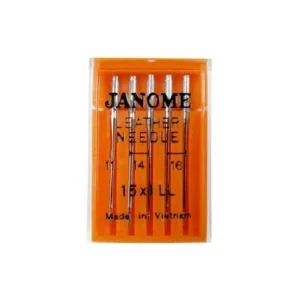 Agujas Janome para cuero surtidas 11 14 16 pack de 5