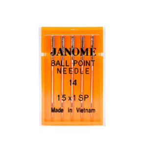 Agujas Janome punta bola 90/14 para tejidos elásticos