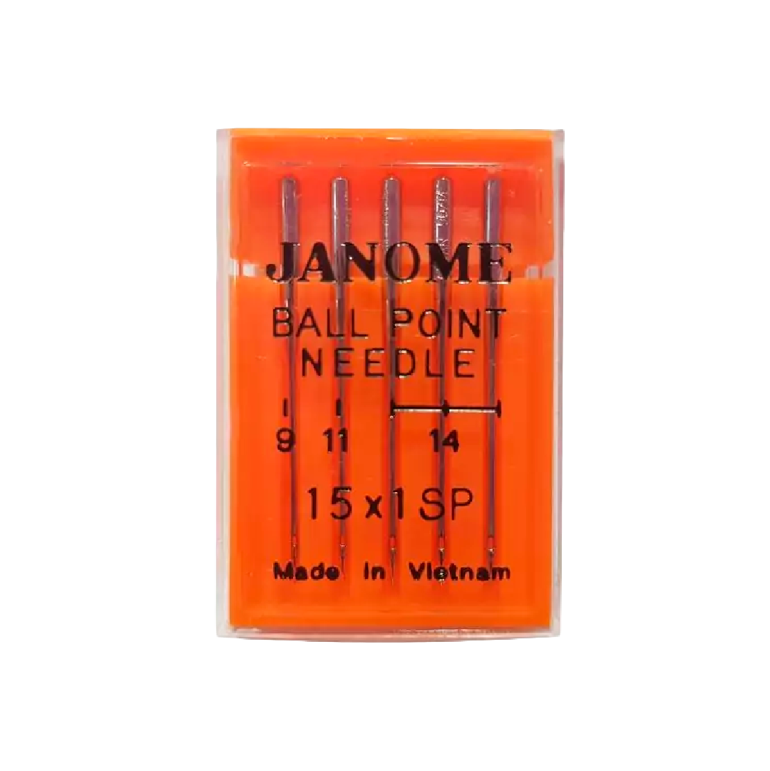 Agujas Janome punta bola surtidas para telas elásticas y de punto