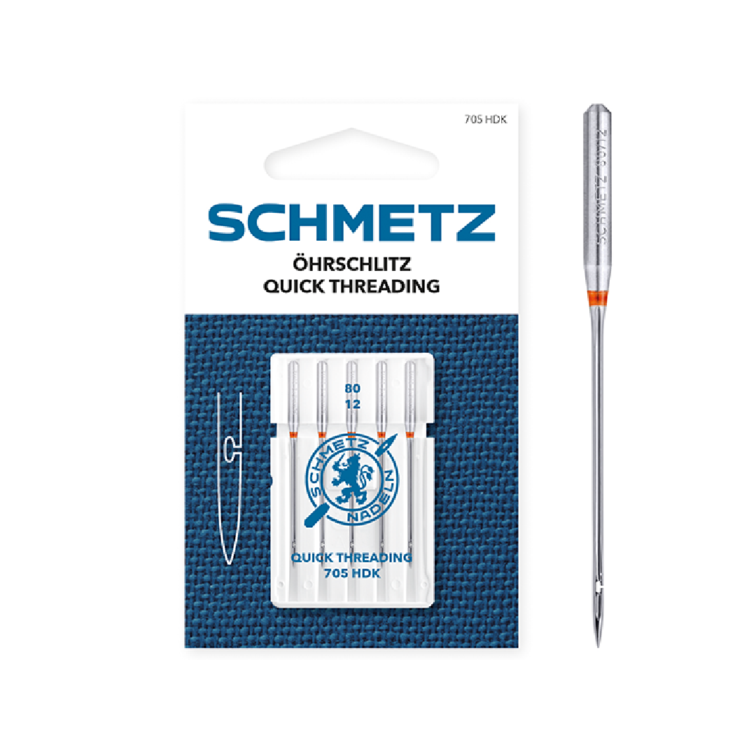 Agujas SCHMETZ Quick Threading 80/12 de enhebrado fácil