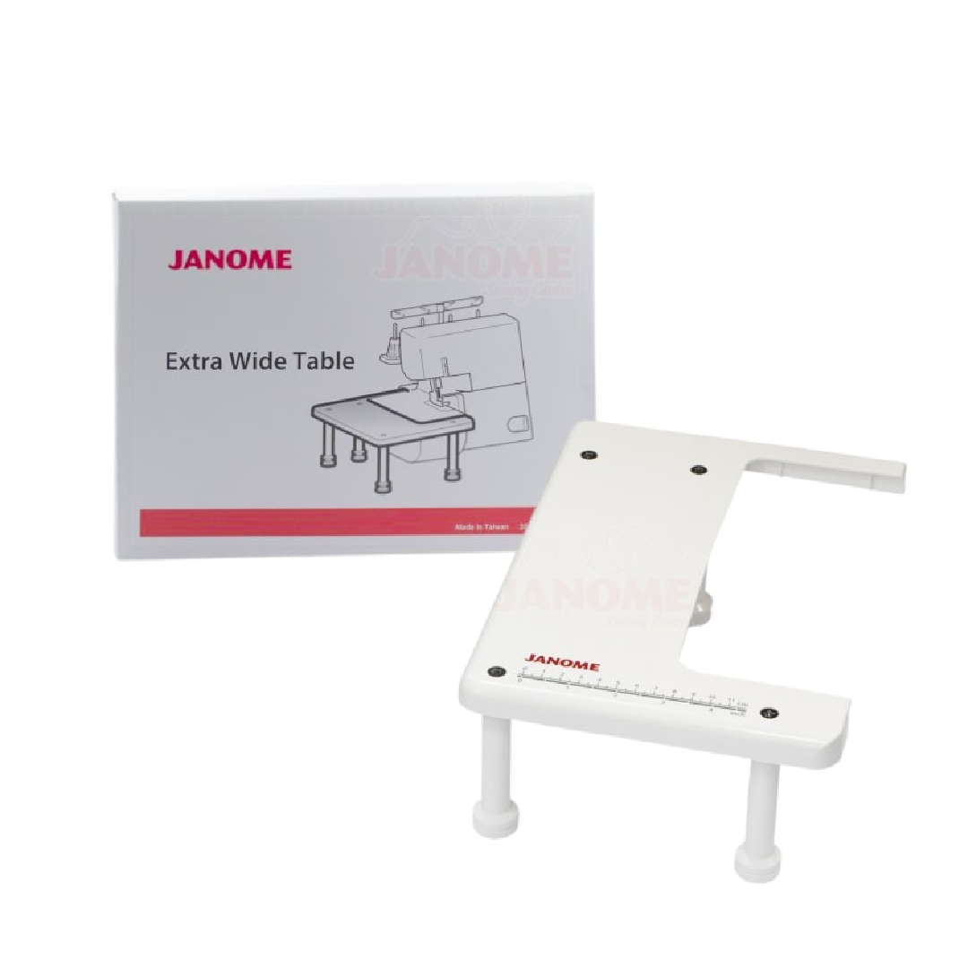 Mesa de extensión Janome extra ancha para remalladora y overlock