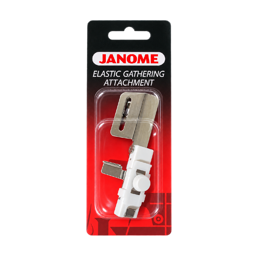 Pie Janome para pegar elástico ancho con guía en collaretera