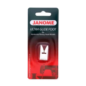 Prensatelas Janome deslizante para cuero sintético, vinilo y plástico
